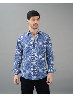 ROOKIES - Blue Full Sleeves Printed Casual Shirt