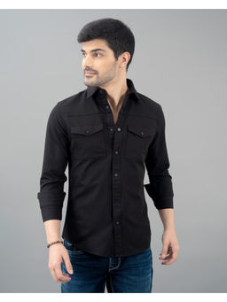 ROOKIES - Black Full Sleeve Solid Casual Shirt