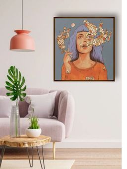 The Art House - Abstract Painting Multicolor (30X30 Inches)