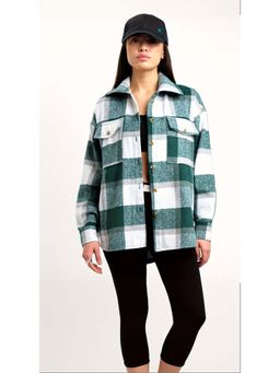 Outzidr - Green Flannel Relaxed Vacay Shirt