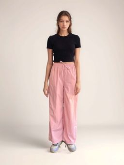 Outzidr - Solid Vacay Floral Printed Trousers