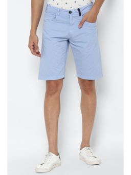 Allen Solly - Men Blue Solid Slim Fit Shorts