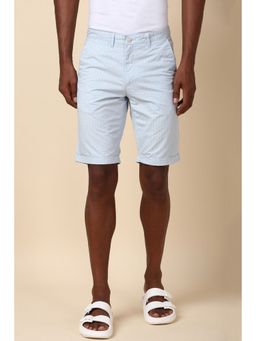 Allen Solly - Men Blue Print Slim Fit Shorts