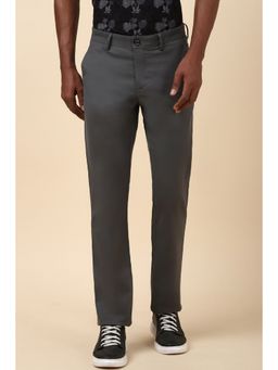 Allen Solly - Men Grey Regular Fit Solid Casual Trouser