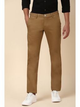 Allen Solly - Men Brown Slim Fit Solid Casual Trouser