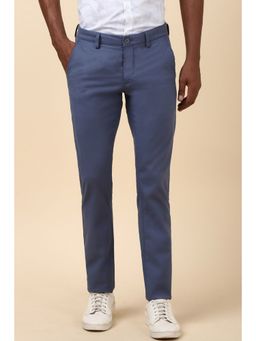 Allen Solly - Men Blue Slim Fit Solid Casual Trouser