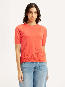Levi's - Orange Printed T-Shirt