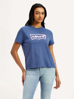 Levi's - Blue Solid T-Shirt