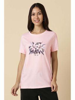 Allen Solly - Pink Floral T-Shirt