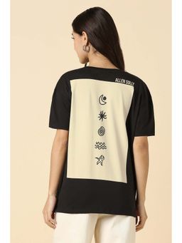 Allen Solly - Black Printed T-Shirt