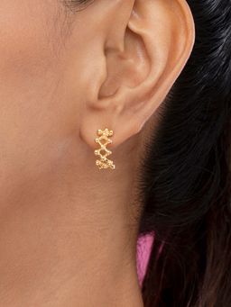 Mia by Tanishq - Elegant Cascade Gold Earrings