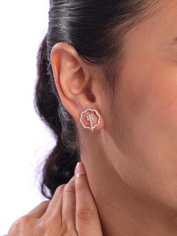 Mia by Tanishq - Radiant Grace Gold and Diamond Hoop Earrings