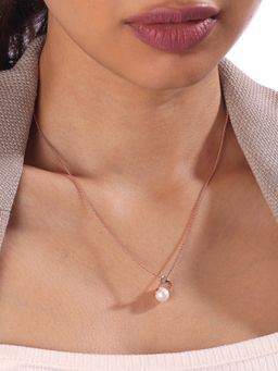 Mia by Tanishq - Enchanted Radiance Pearl and Diamond Necklace