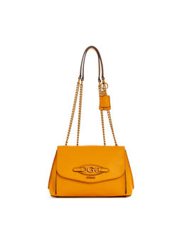 Guess - Yellow Solid Malva Convertible Xbody Flap Bag