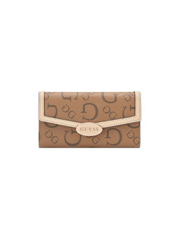 Guess - Tan Monogram Oakbank Slg Slim Wallet