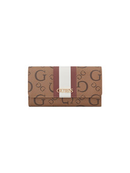 Guess - Tan Monogram Brecken Wallet