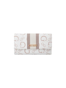 Guess - White Monogram Brecken Wallet