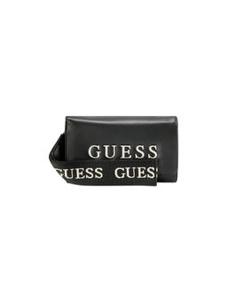 Guess - Black Solid Maisey Phone Organizer Wallet