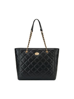 Guess - Black Quilted Greenberry Carryall Tote Bag