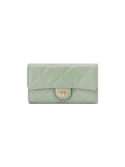 Guess - Green Quilted Greenberry Slim Wallet