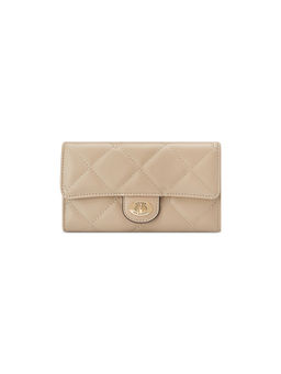 Guess - Beige Quilted Greenberry Slim Wallet