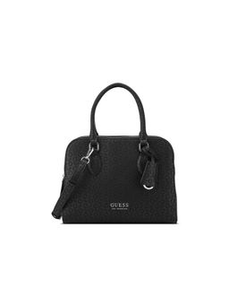 Guess - Black Monogram Delphina Shoulder Bag with Detachable Strap