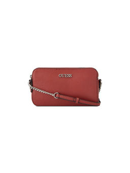 Guess - Rust Solid Tide wood Mini Compartment Crossbody Bag