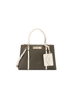 Guess - Green Monogram Lemont Shoulder Bag with Detachable Strap