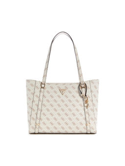 Guess - Cream Monogram Daryna Elite Tote Bag
