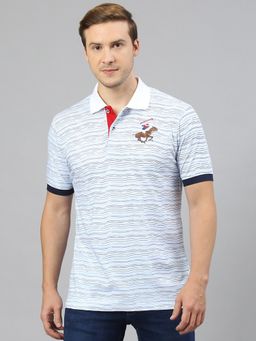 Beverly Hills Polo Club - Ombre Waves Aop Textured Polo