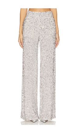 Alice + Olivia - Mame Sequin Mr Wide Leg Pant