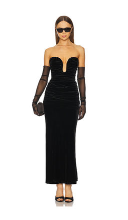 Bardot - Elvira Velvet Maxi Dress