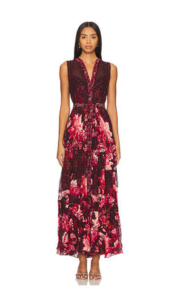 HEMANT AND NANDITA - Long Dress With Tie Up Belt