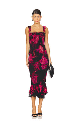 HEMANT AND NANDITA - Smocked Midi Dress