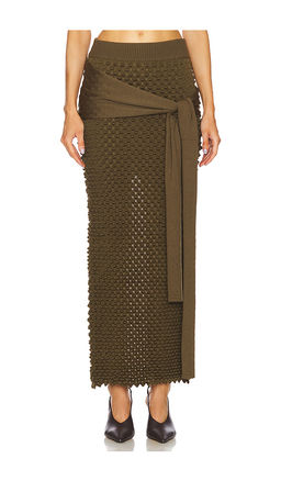 CHET LO - Mini Spike Wrap Skirt