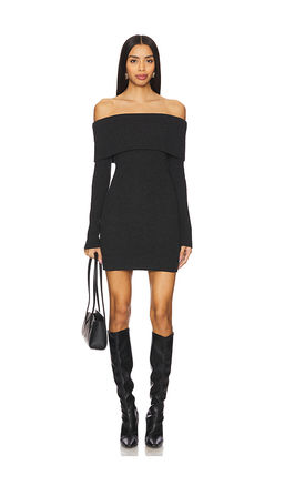 Enza Costa - Off Shoulder Sweater Mini Dress