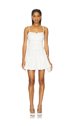 For Love & Lemons - Whipped Cream Taffeta Mini Dress