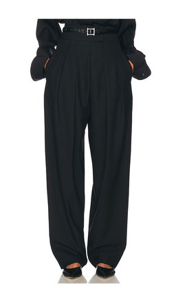 Helsa - High Waist Pleated Suit Trouser