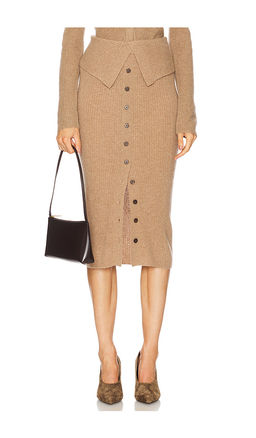 NAADAM - Ribbed Asymmetrical Skirt