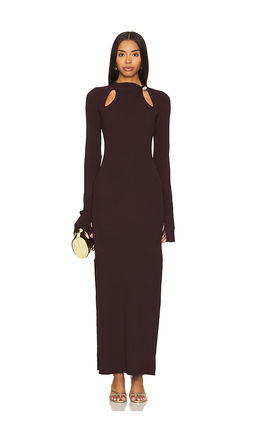 Nicholas - Ellie Midi Gold Bead Dress