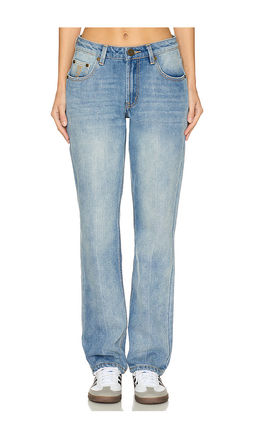 One Teaspoon - Truckers Mid Waist Straight Leg Jeans