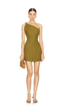 St. Agni - Twisted Linen Mini Dress