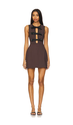 Weworewhat - Piped Peplum Mini Dress