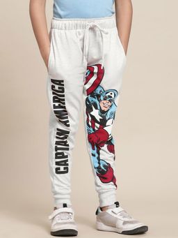 Kidsville - Captain America Printed Grey Jogger for Boys