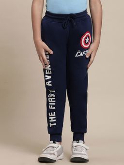 Kidsville - Captain America Printed Navy Jogger for Boys