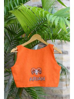 Ensembles - Aries Hand-Embroidered Zodiac Elegance Blouse