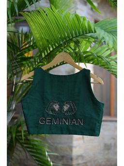 Ensembles - Gemini Hand-Embroidered Zodiac Elegance Blouse