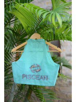 Ensembles - Pisces Hand-Embroidered Zodiac Elegance Blouse