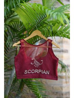 Ensembles - Scorpio Hand-Embroidered Zodiac Elegance Blouse