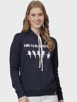 PINACOLADA - Blue Printed Sweatshirt